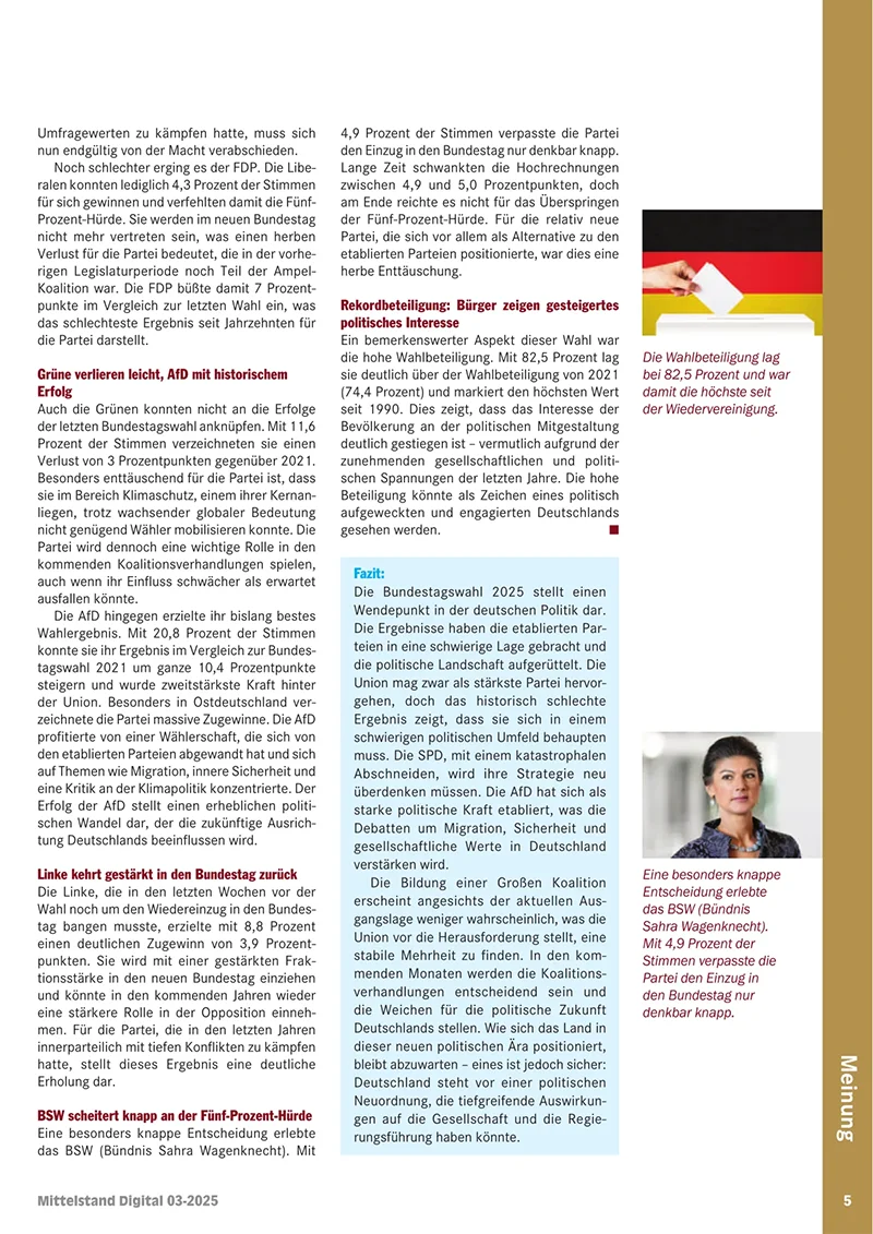 BDS/BVMU Magazin Seite 5