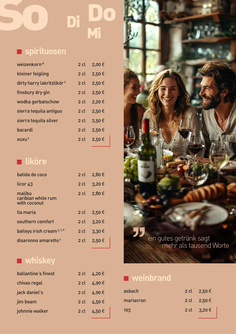 Speisekarte Seite 4